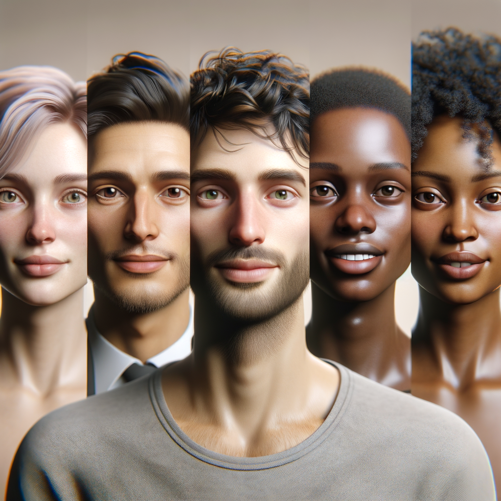 Celebrity look-alike group shots